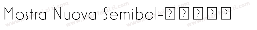 Mostra Nuova Semibol字体转换